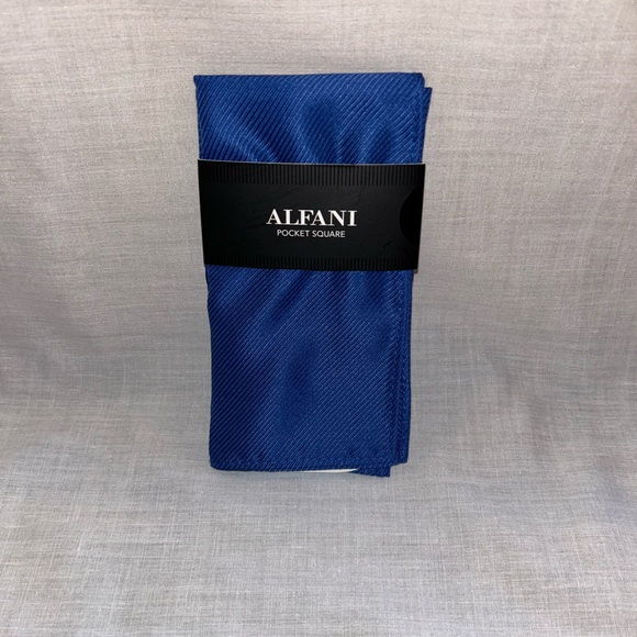 Alfani Pocket Square, NWT.           Solid Royal Blue, 12 x 12 - Picture 1 of 2